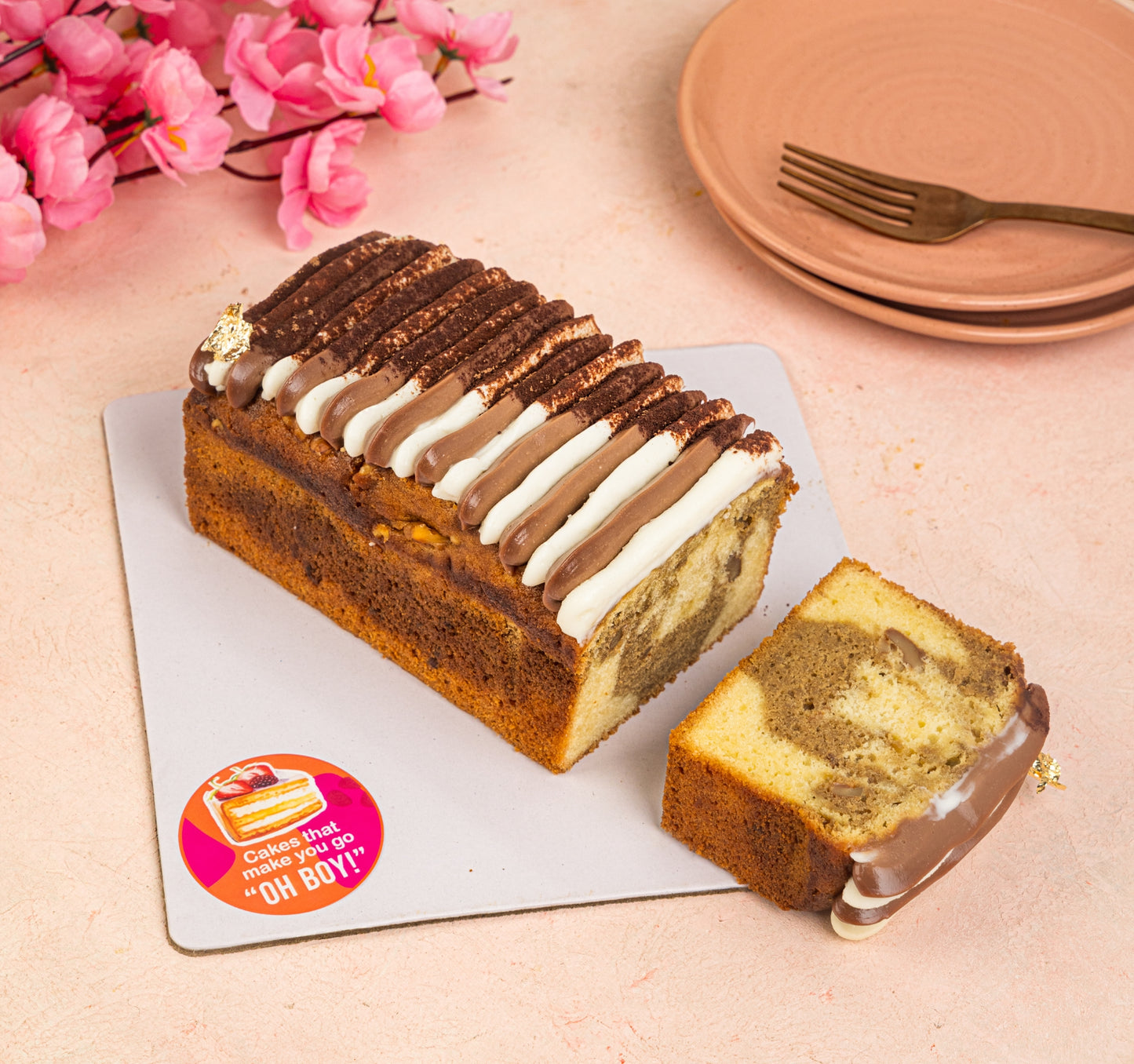 Coffee Vanilla Tea Cake 700g - Contains Egg