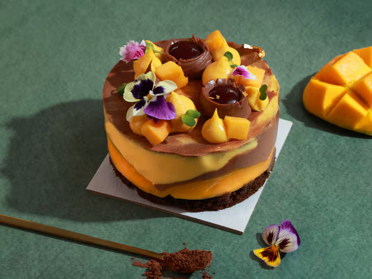 Mango Chocolate Raspberry Fraisier Mini - Egg Free