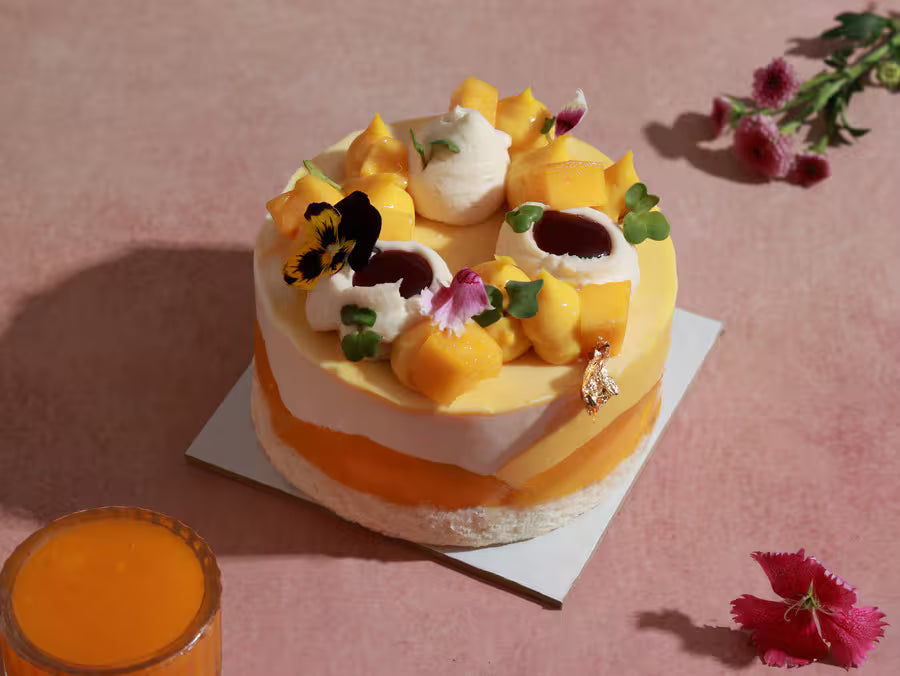 Mango Vanilla Raspberry Fraisier Mini - Egg Free