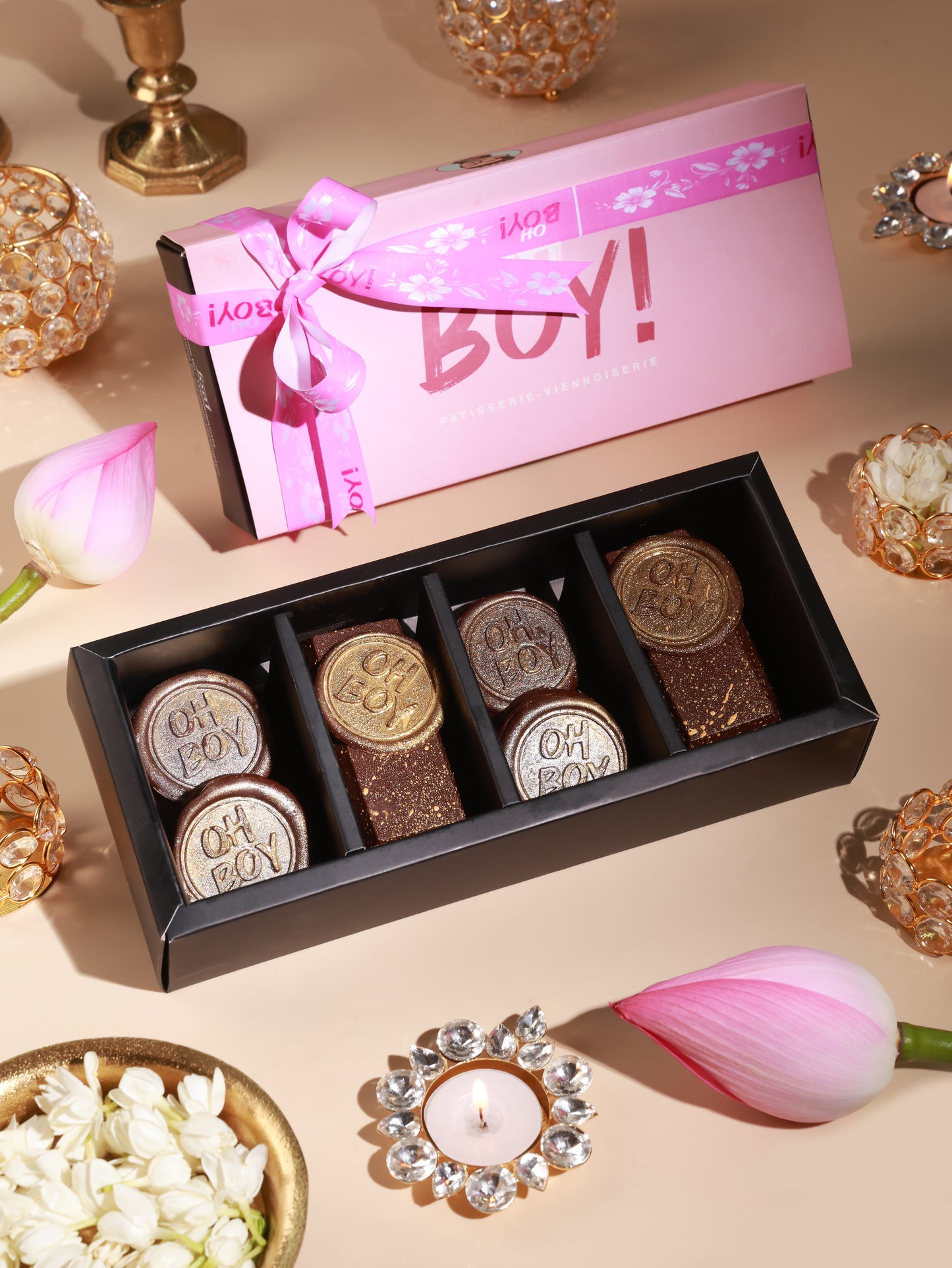 Gold and Silver Gift Box  - Egg Free