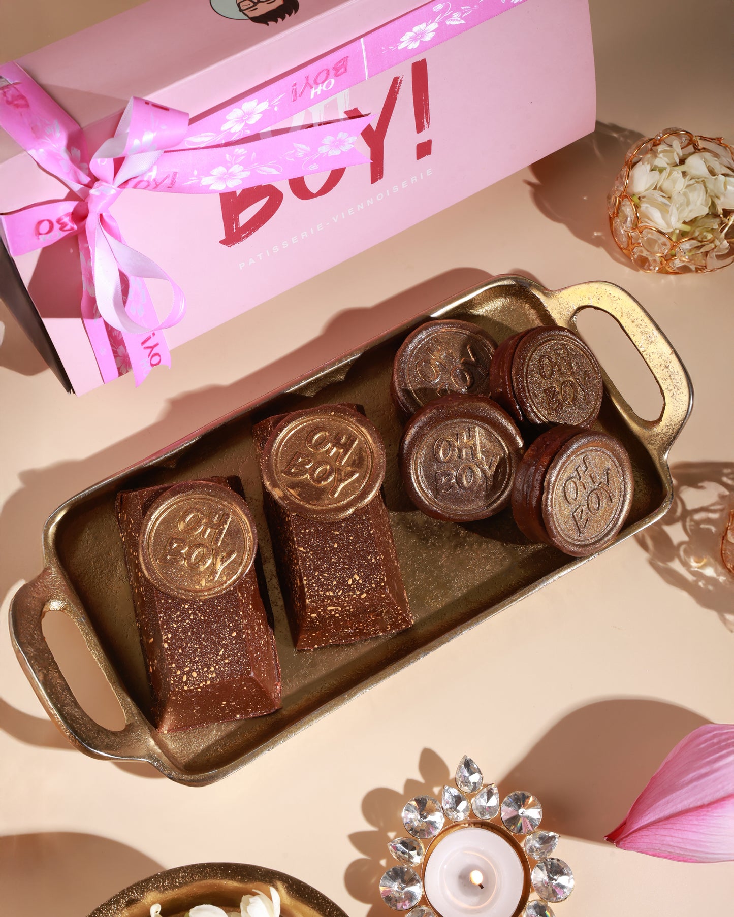 Gold and Silver Gift Box  - Egg Free