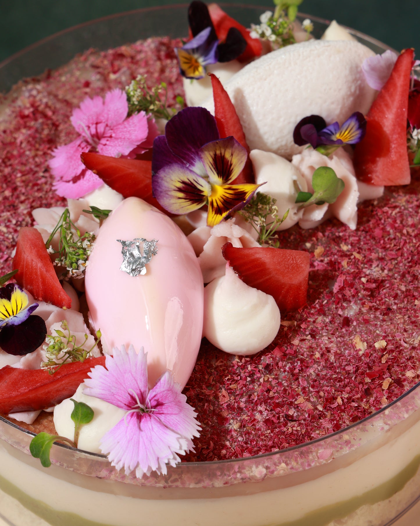 Guava Pistachio Litchi Cake Tub - 750g - Egg Free