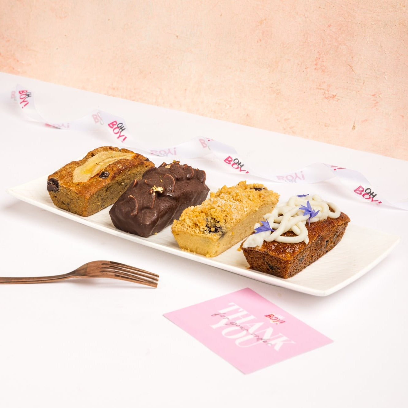 Assorted Tea Cake Box of 4 Mini Tea Cakes (Egg Free) – Oh Boy Patisserie