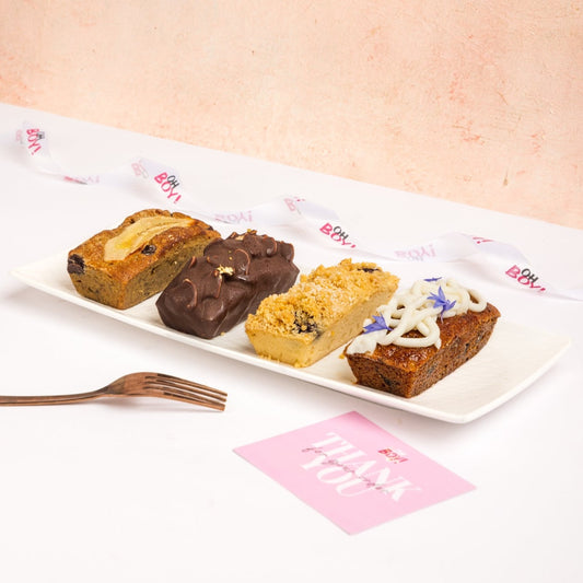 Assorted Tea Cake Box of 4 (Egg Free)